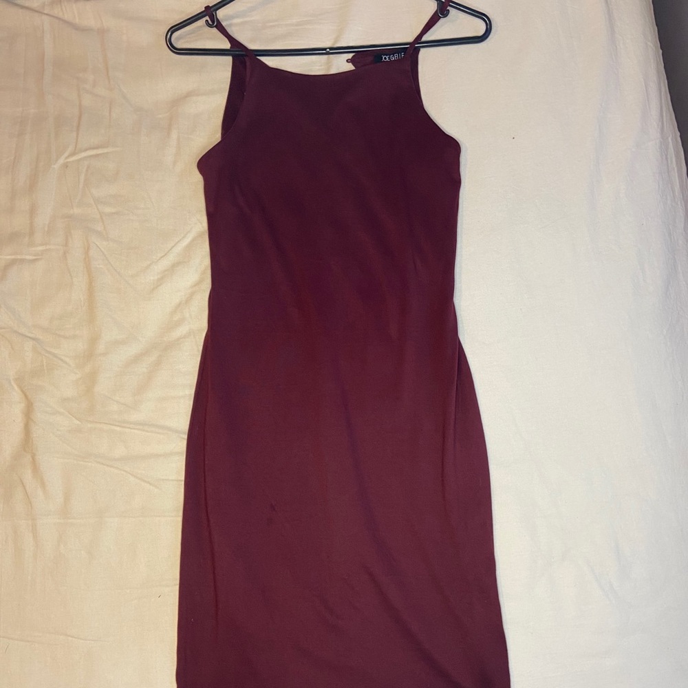 Burgundy dress